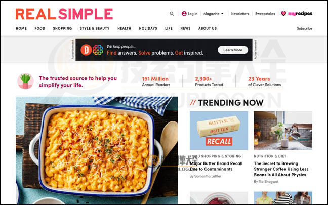 RealSimple首页缩略图