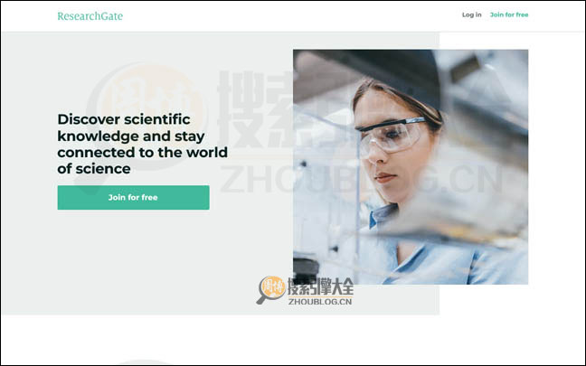 ResearchGate首页缩略图