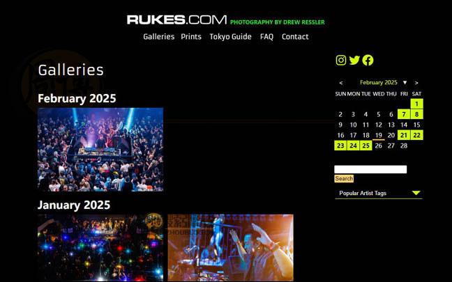Rukes：音乐摄影师展示网【美国】