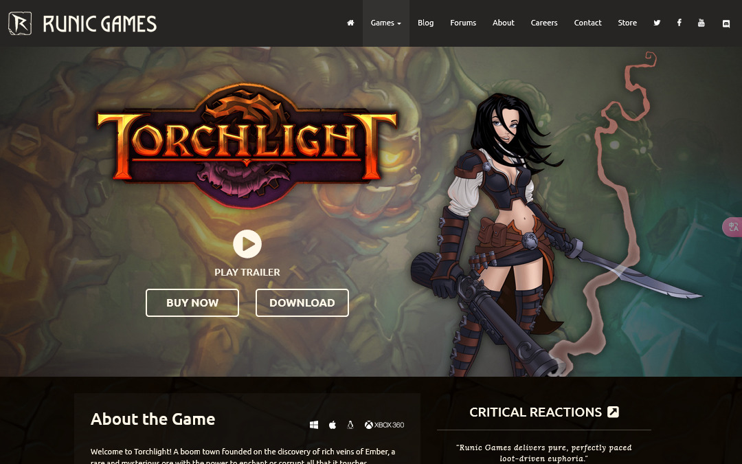 TorchLight首页缩略图