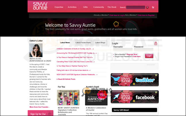 SavvyAuntie首页缩略图