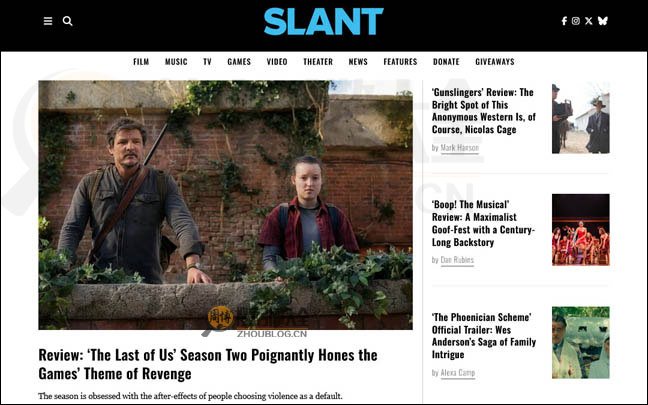 SlantMagazine首页缩略图
