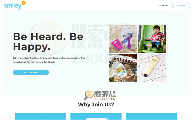 Smiley360首页缩略图