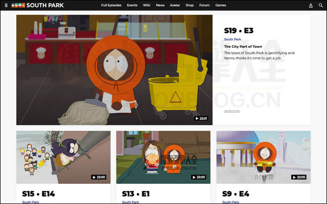 SouthParkStudios首页缩略图2