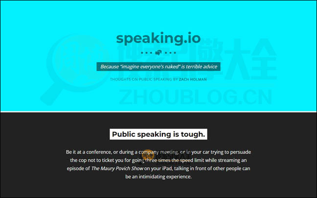 Speaking：公开演讲准备指南网【美国】