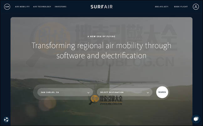 SurFair首页缩略图
