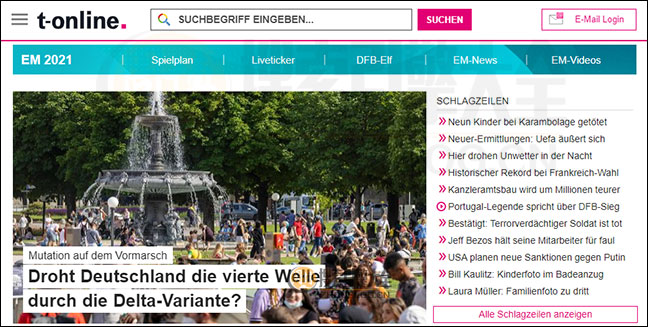 T-online.de首页缩略图