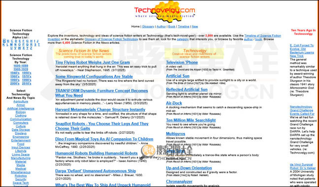 Technovelgy：科幻发明新闻网【美国】