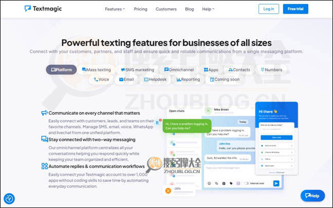 TextMagic首页缩略图2