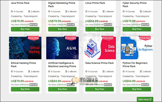 TutorialSpoint 首页缩略图2