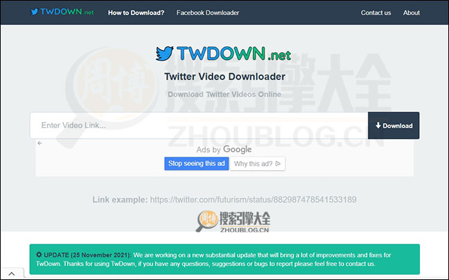 Twdown：在线Twitter视频下载器【加拿大】