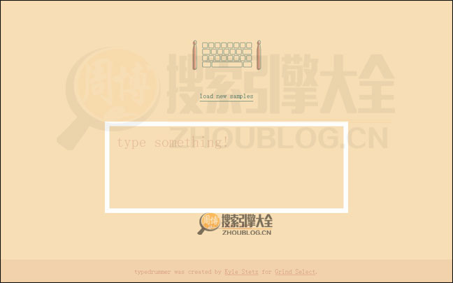 TypeDrummer首页缩略图
