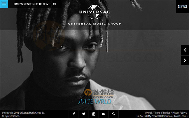 UniversalMusic首页缩略图