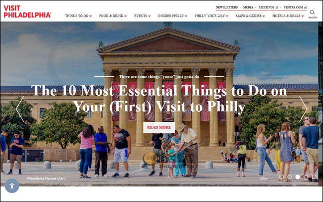 VisitPhilly首页缩略图