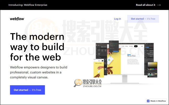 WebFlow：傻瓜式网页设计制作平台【美国】