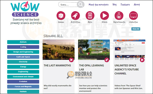 WowScience首页缩略图
