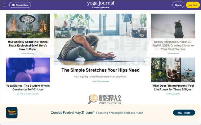YogaJournal首页缩略图
