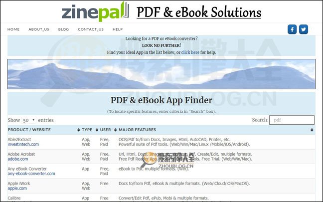 ZinePal首页缩略图