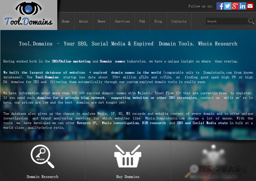 Tool.Domains:免费过期域名搜索网