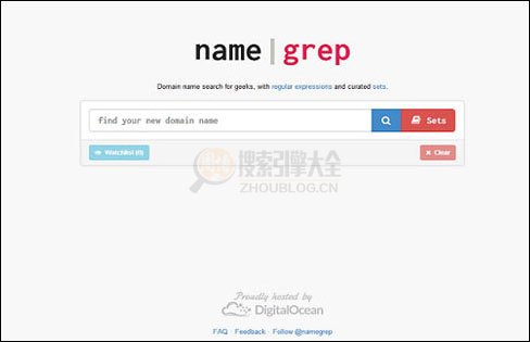 在线域名注册搜索引擎NameGrep【美国】