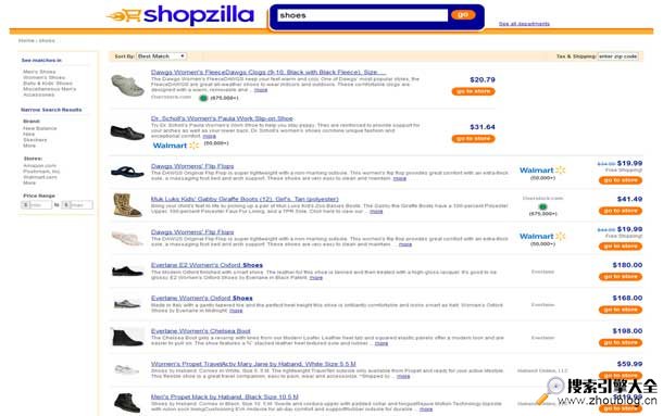 【美国】在线购物比价搜索引擎ShopZilla缩略图