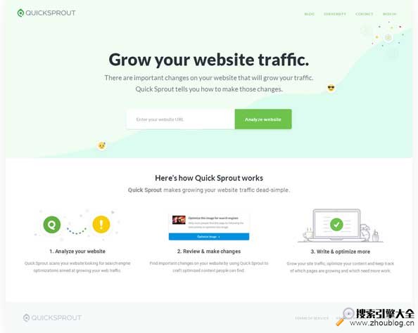 QuickSprout:在线网站SEO检测工具缩略图